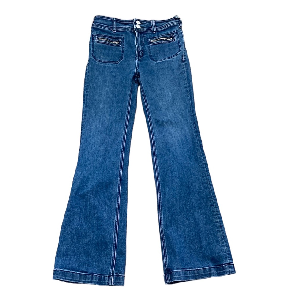 Pilcro and the Letterpress High Rise Trouser Bootcut Jeans Size 28